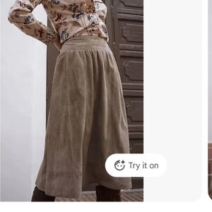CHANEL Classic Tan A-Line Skirt